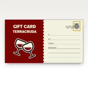 Buono regalo vini biologici terracruda Gift Card personalizzata con messaggio