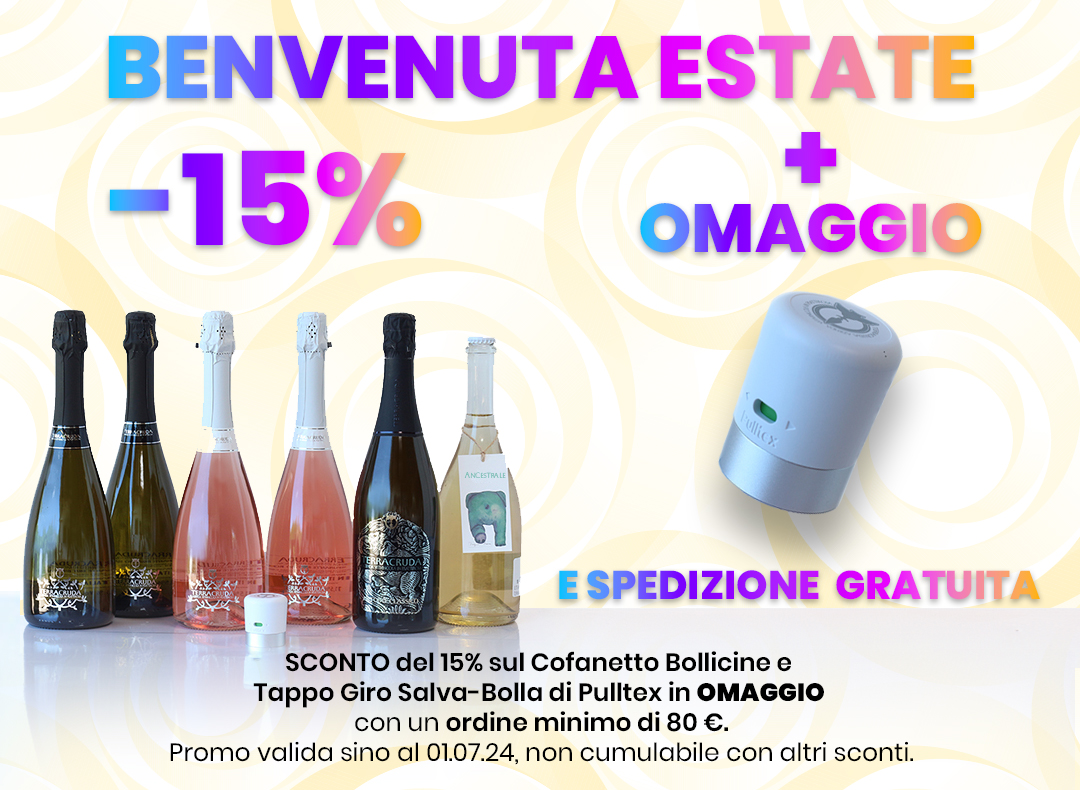 Migliori spumanti Terracruda Cofanetto Spumanti Terracruda con Tappo Giro Salva-Bolla di Pulltex in OMAGGIO