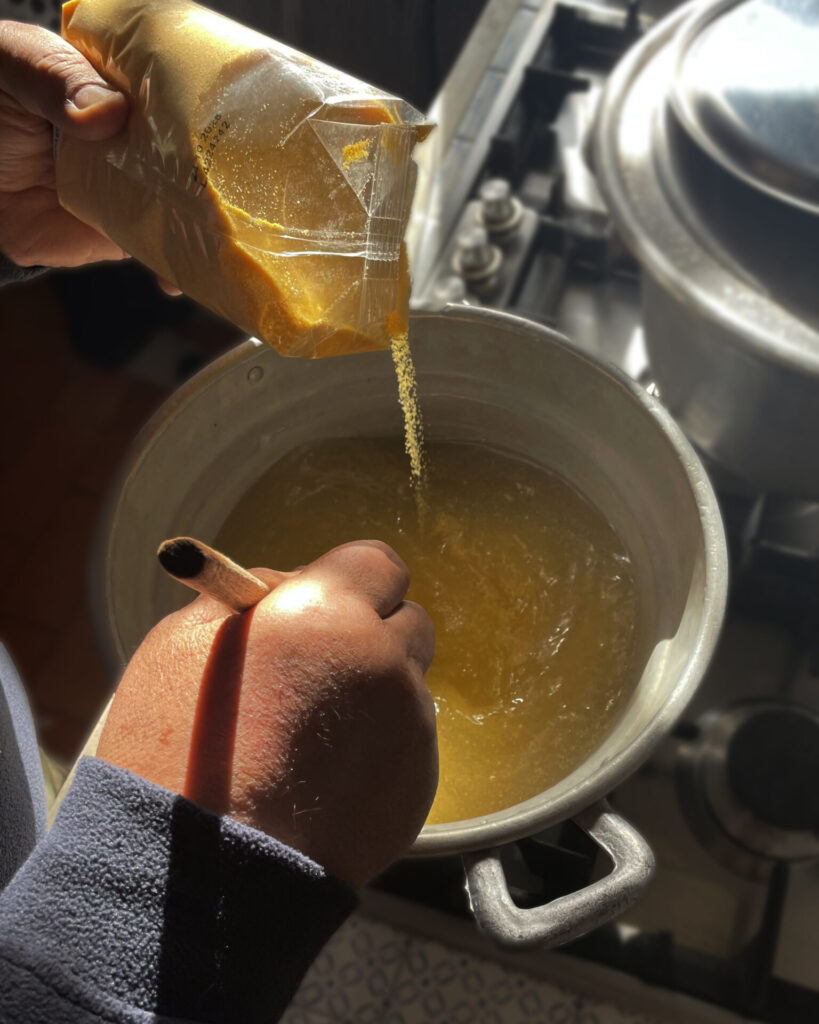 Ricetta vino Sangiovese Olpe e Polenta