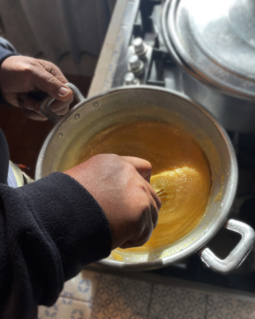 Ricetta vino Sangiovese Olpe e Polenta