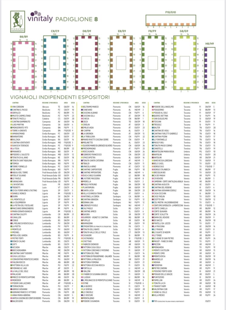 Espositori Vinitaly 2025 Fivi Federazione Italiana Vignaioli Indipendenti Stand 8 Terracruda