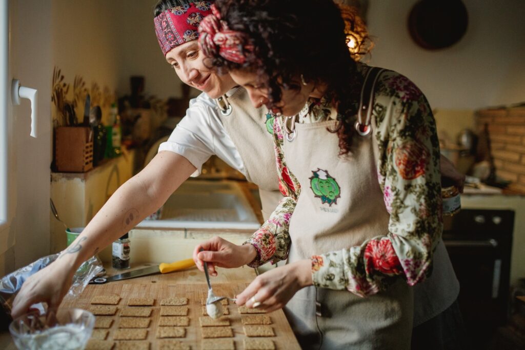 Cena_vegetale_greenganesha_vini Terracruda 3