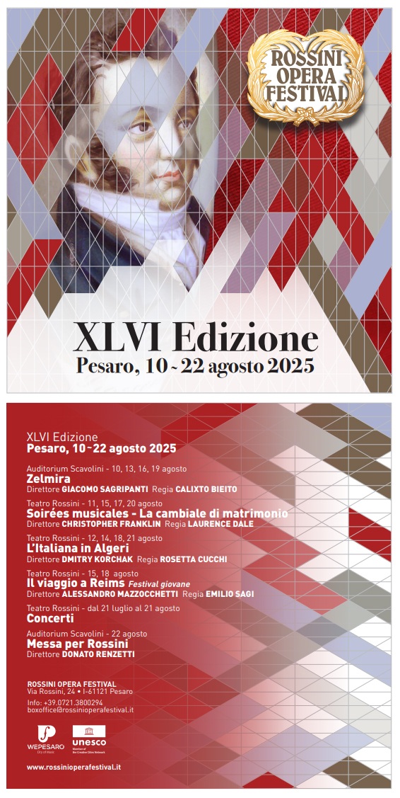 Spettacolo lirico del Rossini Opera Festival a Pesaro, estate 2025